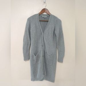 Gray knitted Button up cardigan